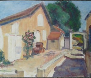 Domaine Brigand, Massigny, 25 x 30 cm, acryl op canvas